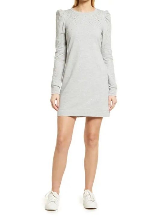 Lilly Pulitzer Dresses & Skirts - Lilly Pulitzer Jansen Embellished Dress Heathered Seaside Grey. Size Large.